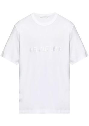 Helmut Lang logo-embroidered cotton T-shirt - White