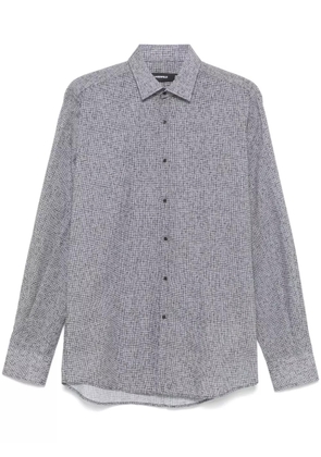 Karl Lagerfeld grid-pattern shirt - White