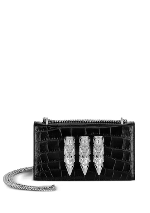 Philipp Plein small skull-appliqué shoulder bag - Black