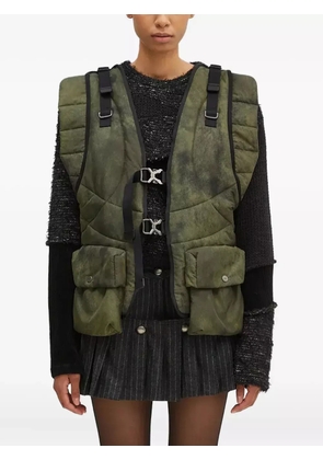 Andersson Bell quilted buckle-fastening gilet - Green