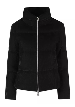 Herno velvet quilted jacket - Black