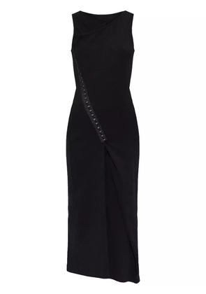 MM6 Maison Margiela overlapping-panel midi dress - Black
