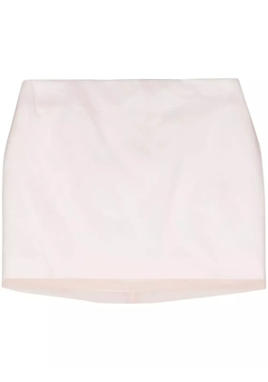 Sportmax double-layer silk miniskirt - Pink