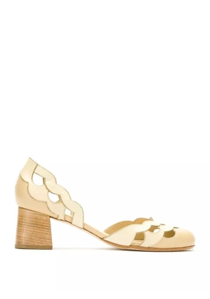 Sarah Chofakian leather Circus pumps - Neutrals