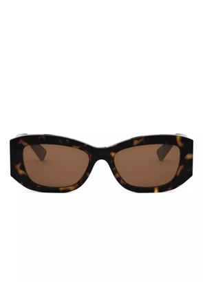 Bvlgari logo-engraved sunglasses - Brown