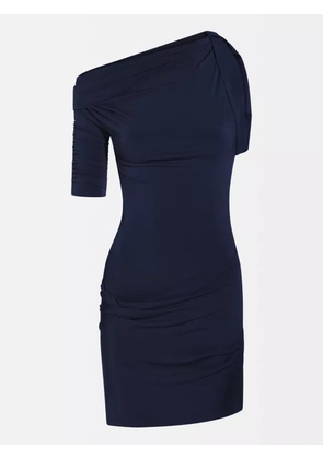 Jacquemus one-shoulder mini dress - Blue