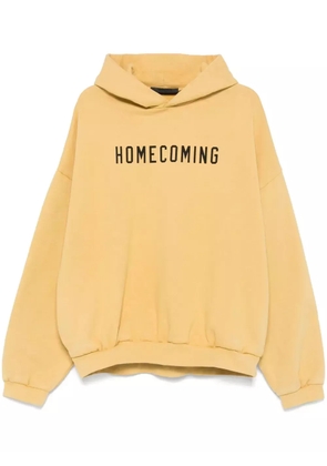 FEAR OF GOD ESSENTIALS text-print hoodie - Yellow