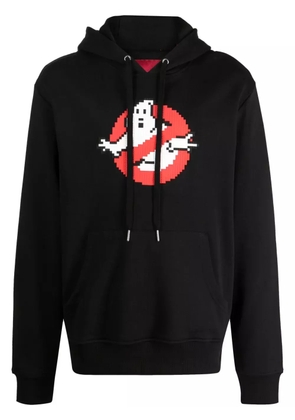 Mostly Heard Rarely Seen 8-Bit Ghost Catcher graphic-print cotton hoodie - Black