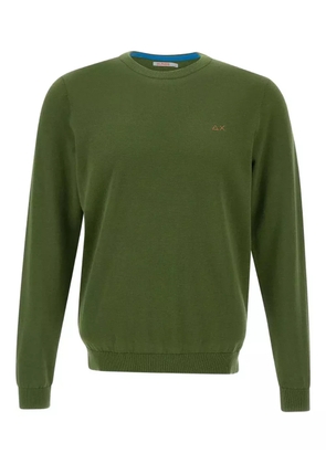 Sun68 crew-neck cotton jumper - Green