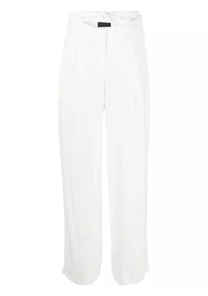 Eudon Choi Loches belted straight-leg trousers - White