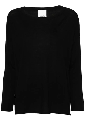 Allude boat-neck virgin-wool jumper - Black