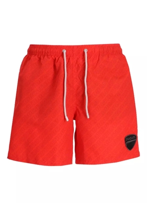 MC2 Saint Barth logo-print swim shorts - Red