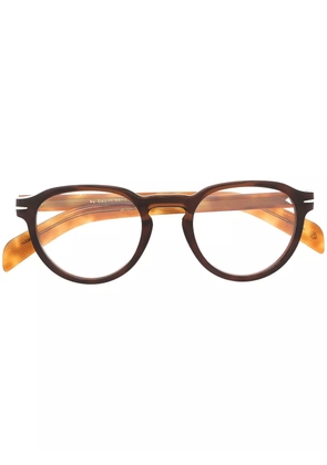 Eyewear by David Beckham tortoiseshell glasses - Brown
