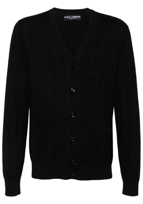 Dolce & Gabbana monogram-jacquard cardigan - Black