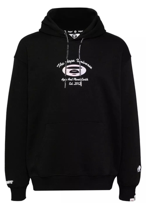 AAPE BY *A BATHING APE® logo print hoodie - Black