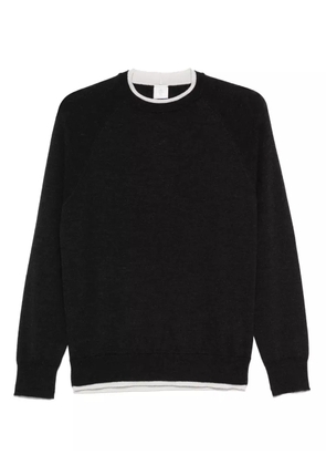Eleventy contrasting-trim sweater - Grey
