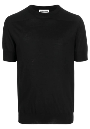 Jil Sander short-sleeve wool T-shirt - Black