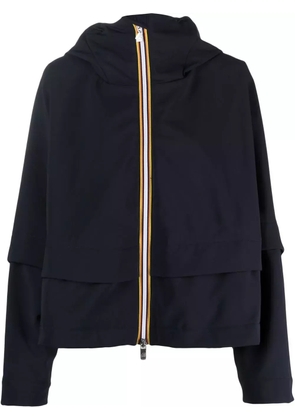 K-Way R&D Cropeyl lightweight hooded jacket - Blue