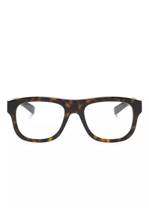 Gucci Eyewear rectangle-frame glasses - Brown