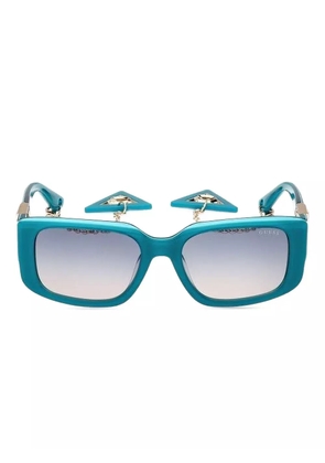 GUESS EYEWEAR chain-embellished square sunglasses - Blue