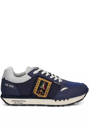 Aeronautica Militare patch-detail sneakers - Blue