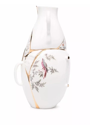 Seletti Kintsugi porcelain vase - White