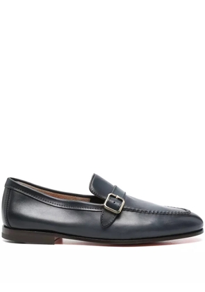 Santoni single-buckle loafers - Blue
