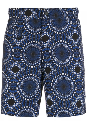 Amir Slama abstract-print swim shorts - Blue