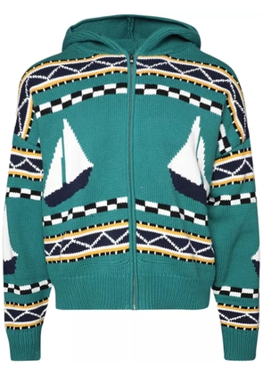 RHUDE Bateau zip-up hoodie - Blue