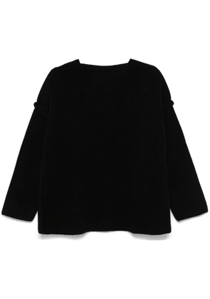 Jil Sander raised-seam sweater - Black