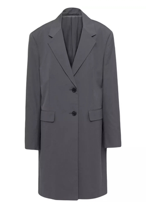 Prada single-breasted cotton coat - Grey