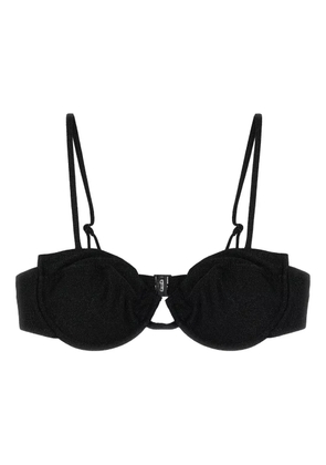 MC2 Saint Barth Salina lurex underwire bikini top - Black