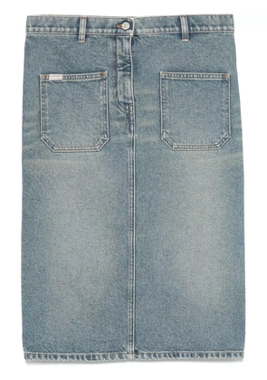 Courrèges denim midi skirt - Blue