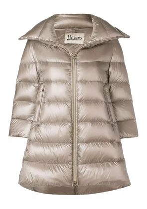 Herno padded zipped coat - Neutrals