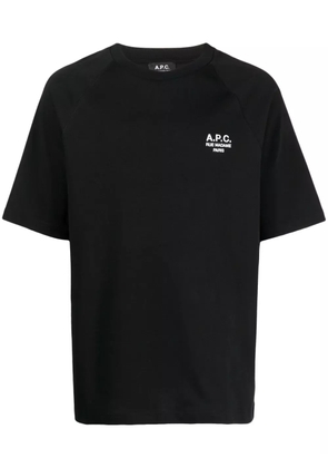 A.P.C. Willy logo-embroidered cotton T-shirt - Black
