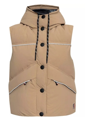 Moncler Grenoble Arolla hooded down gilet - Neutrals