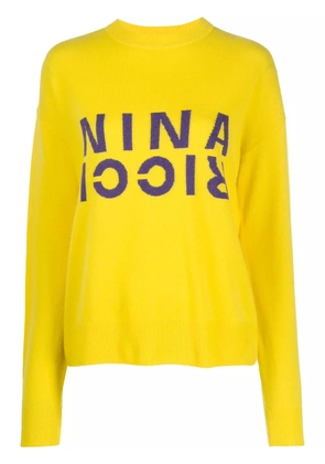 Nina Ricci stitched logo jumper - Yellow