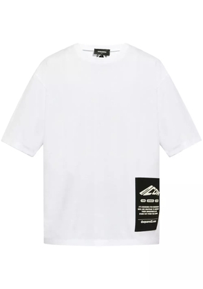DSQUARED2 maxi logo patch T-shirt - White