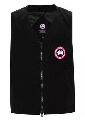 Canada Goose logo-patch zip-up vest - Black