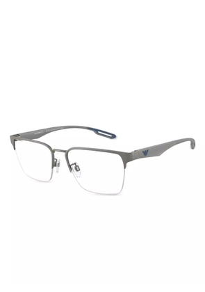 Emporio Armani square-frame glasses - Grey