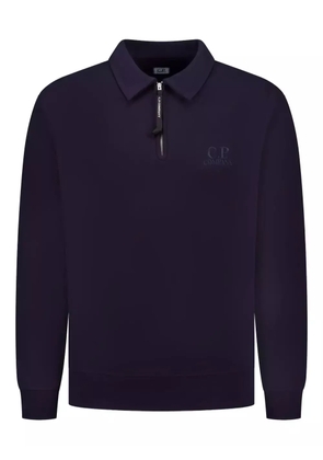 C.P. Company polo-neck zip-up sweatshirt - Blue
