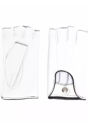 Manokhi stitch-detail gloves - White