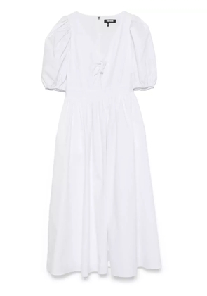 ROTATE BIRGER CHRISTENSEN puff-sleeve midi dress - White