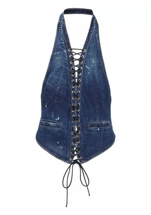 DSQUARED2 sleeveless denin shirt - Blue