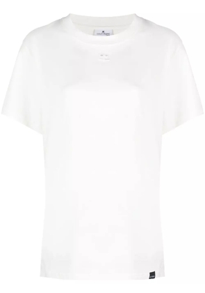 Courrèges logo-patch cotton T-shirt - White