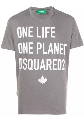 DSQUARED2 logo-print cotton T-shirt - Grey
