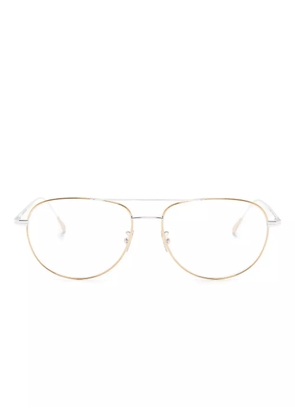 Cutler & Gross two-tone pilot-frame glasses - Gold
