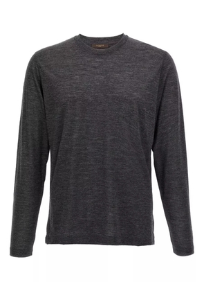 Zanone crew-neck long-sleeves T-shirt - Grey