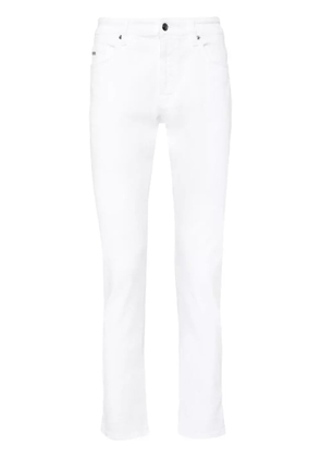 BOSS low-rise slim-fit jeans - White