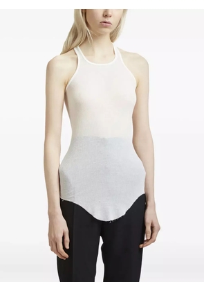 Rick Owens semi-sheer tank top - White